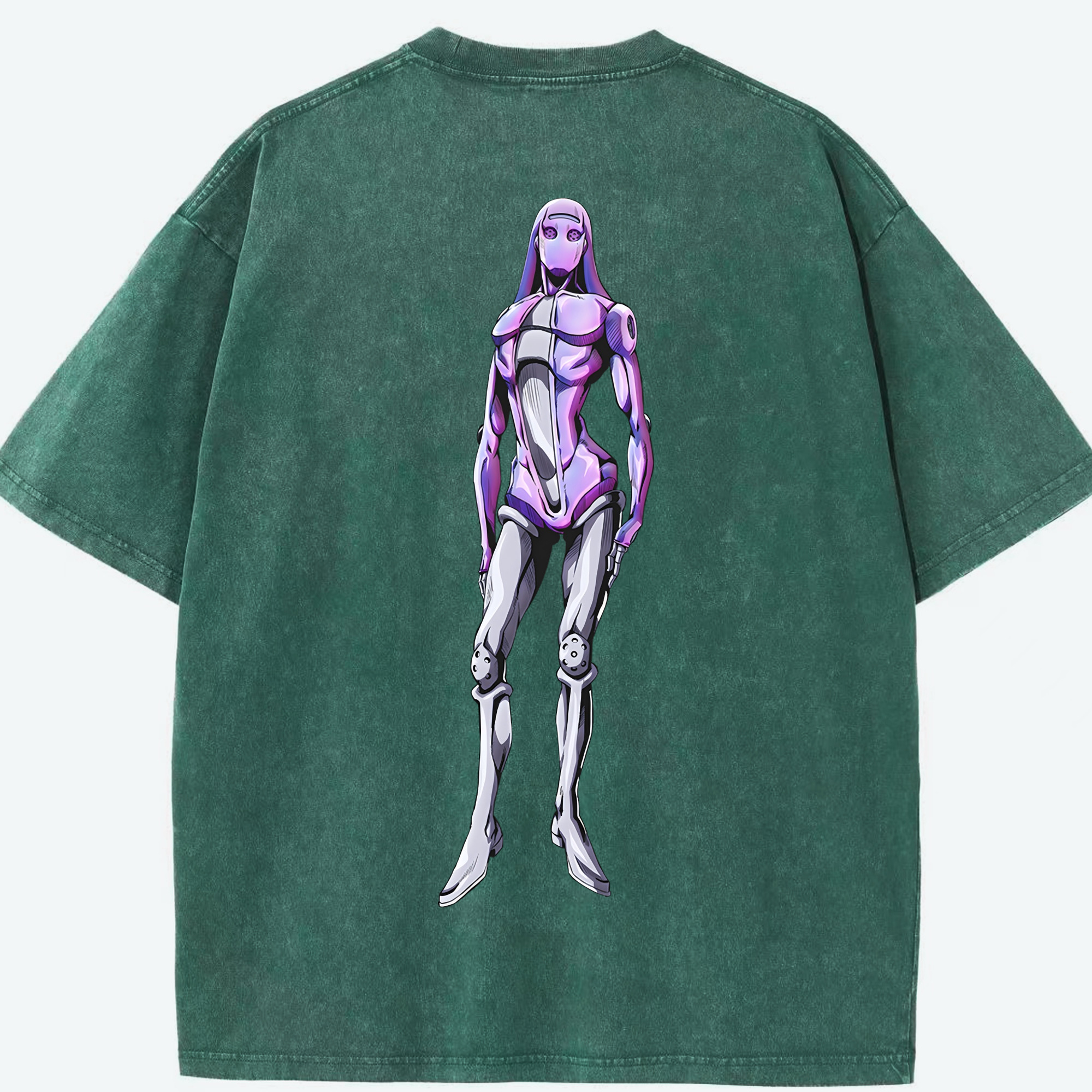 （画像用） ジョジョの奇妙な冒険 JoJo's Bizarre Adventure 綿100% ヴィンテージ風 半袖Tシャツ（背面プリント）